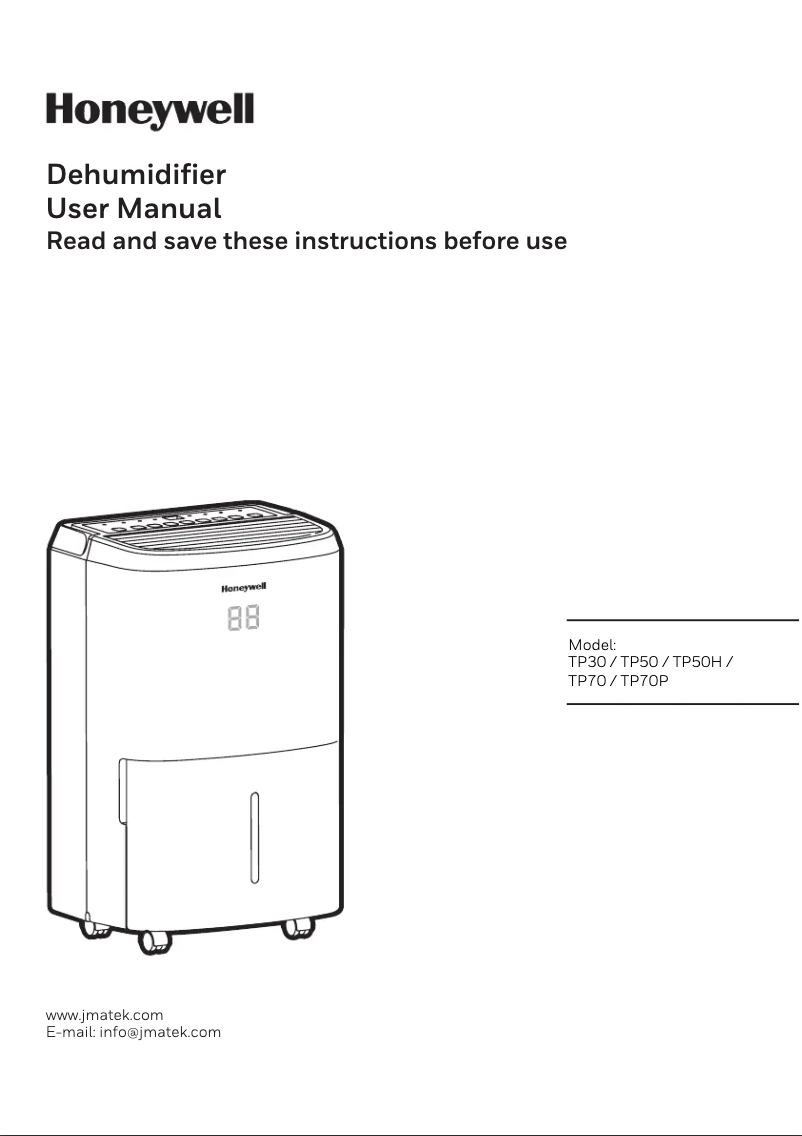 Page 1 de la notice Manuel utilisateur Honeywell TP50H