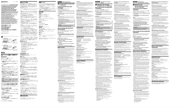 Page n°1 - Manuel utilisateur Sony PSZ-HB2T