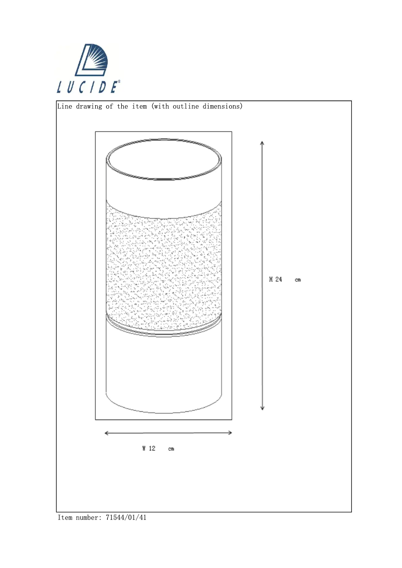 Page 1 de la notice Manuel utilisateur Lucide Kenn 71544/01/41