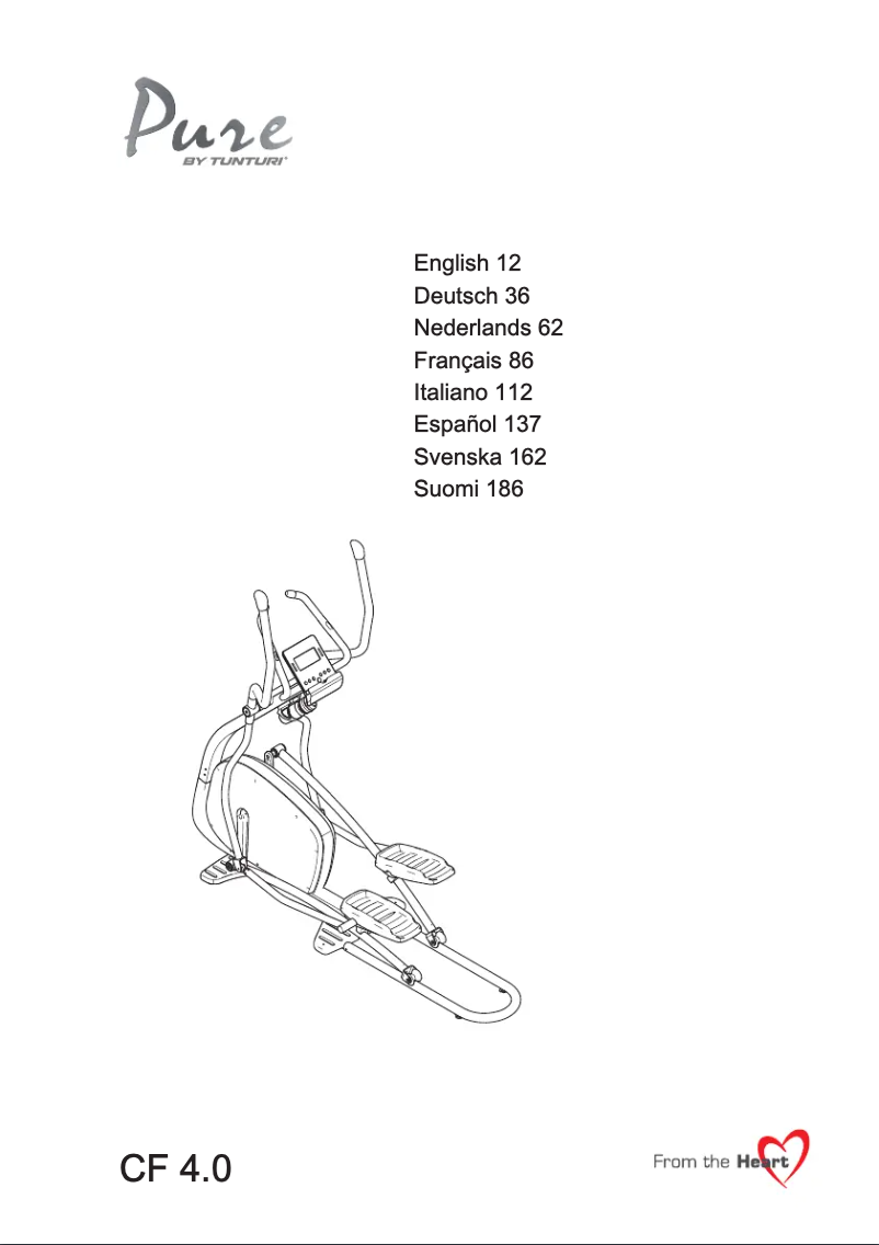 Image de la première page du manuel de l'appareil Pure Cross F4.0