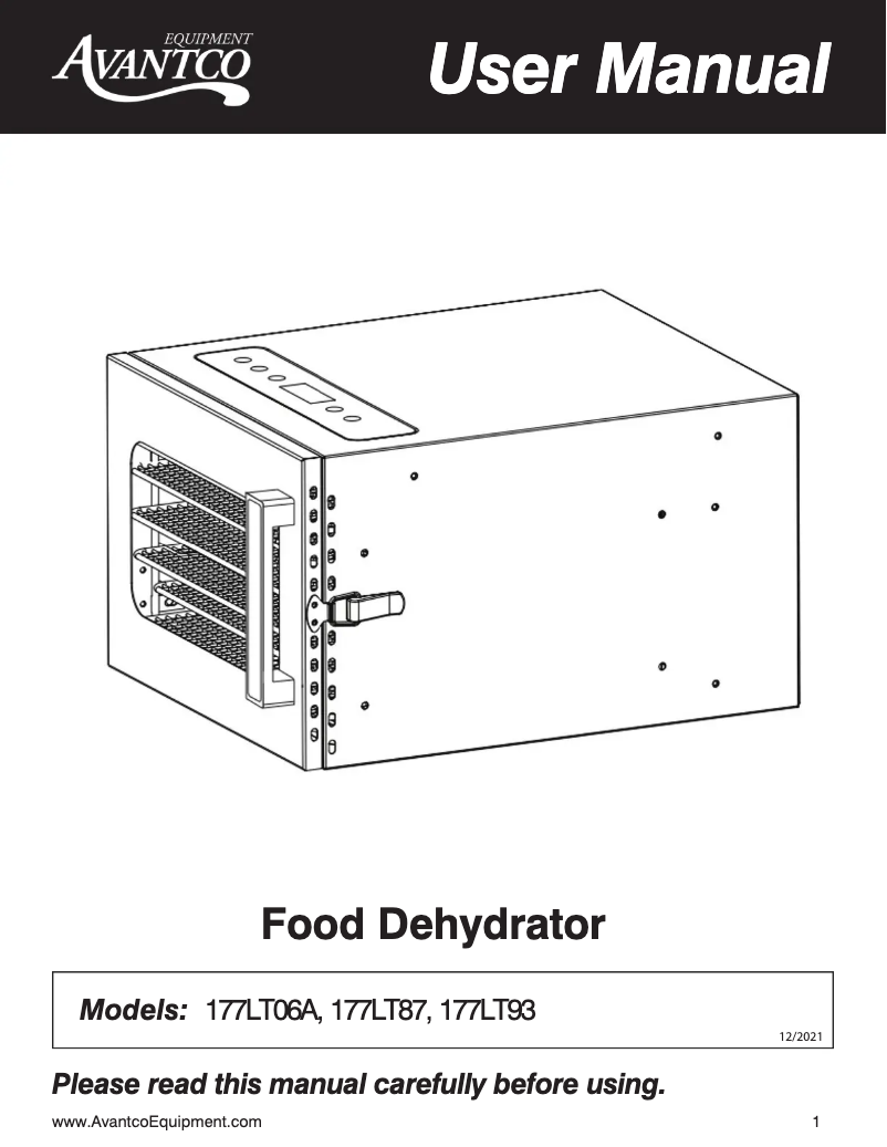 Image de la première page du manuel de l'appareil LT06A