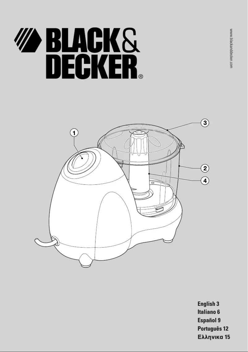 Page 1 de la notice Manuel utilisateur Black & Decker H337
