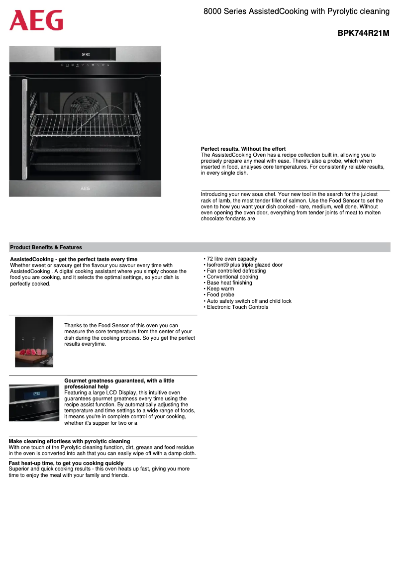 Image de la première page du manuel de l'appareil BPK744R21M