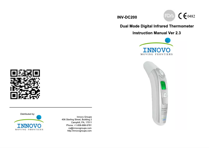 Page 1 de la notice Manuel utilisateur Innovo INV-DC200