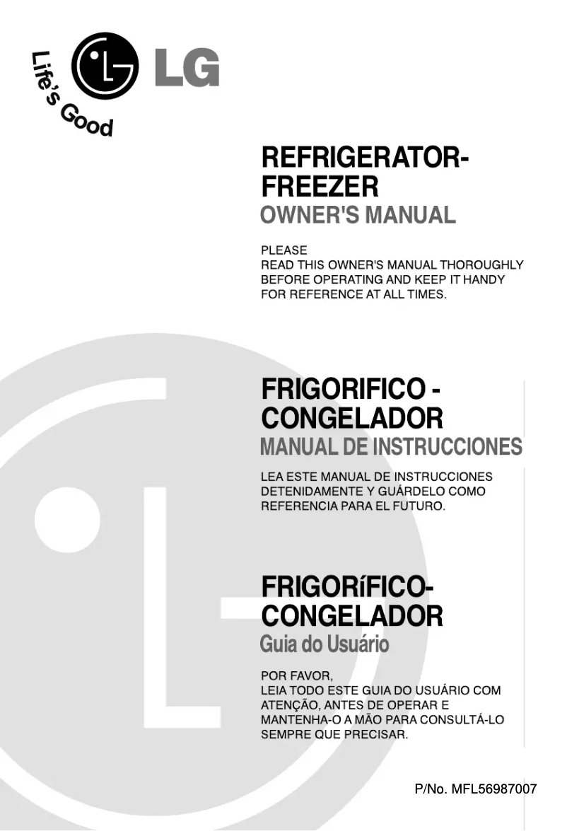 Image de la première page du manuel de l'appareil GR-2622W