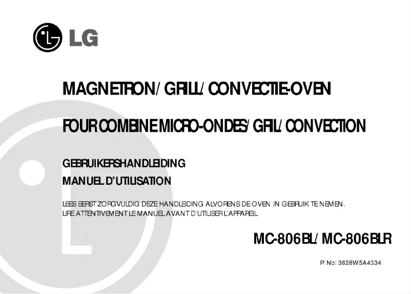 Page n°1 - Manuel utilisateur LG MC-806BL