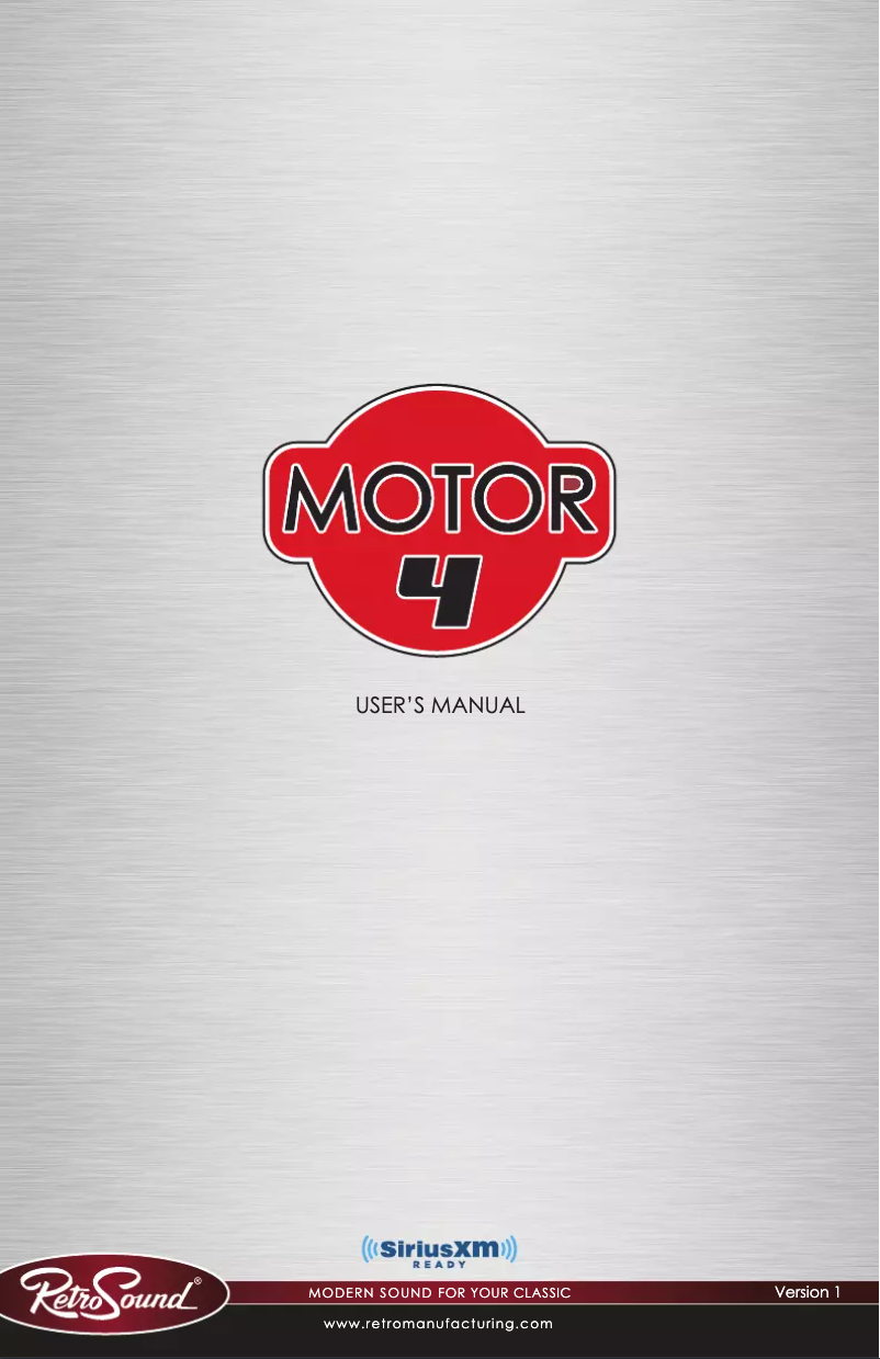 Page n°1 - Manuel utilisateur RetroSound Santa Cruz M4