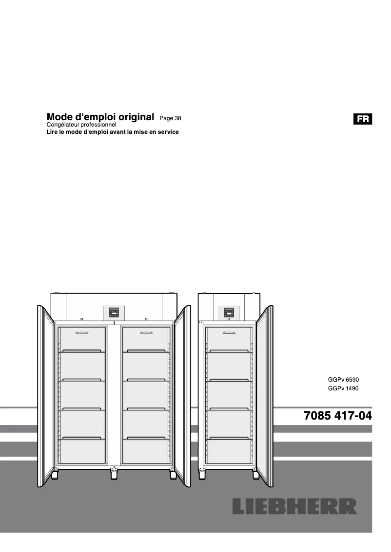 Page 1 de la notice Manuel utilisateur Liebherr GGPv 1490 ProfiPremiumline