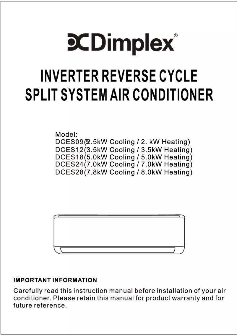Image de la première page du manuel de l'appareil DCES12