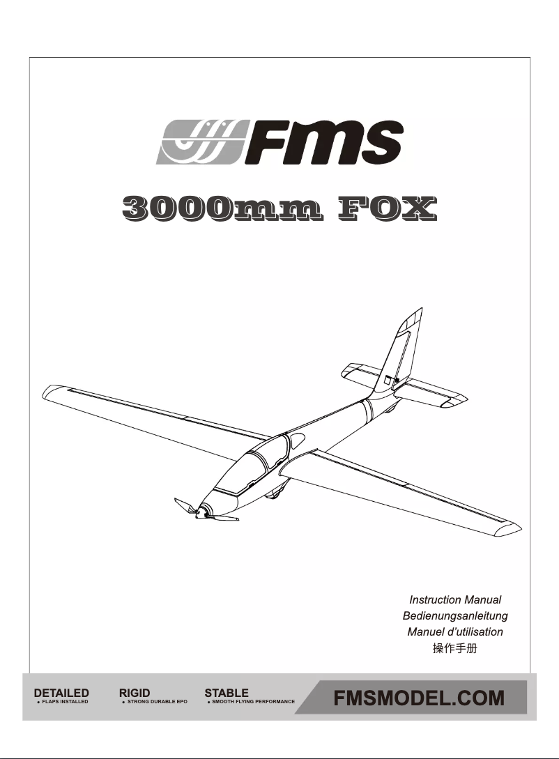 Image de la première page du manuel de l'appareil Fox Glider