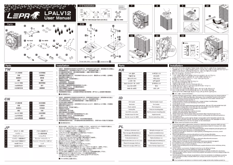 Página 1 del manual Manual de usuario LEPA LPALV12-BK