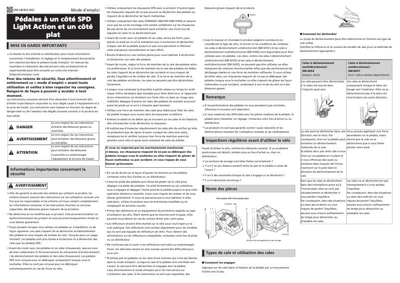 Página 1 del manual Manual de usuario Shimano PD-EH500