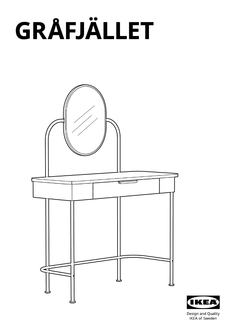 Página 1 del manual Manual de usuario Ikea GRÅFJÄLLET 405.831.09