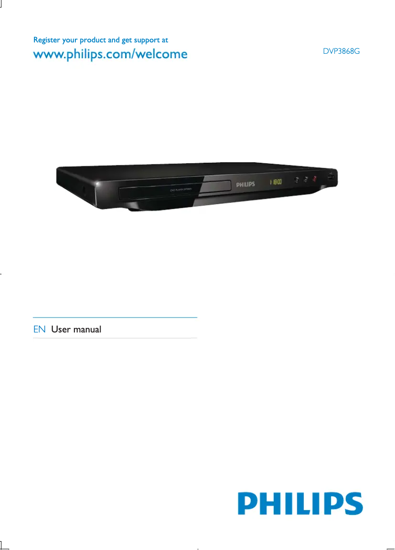 Imagen de la primera página del manual del dispositivo DVP3868GX