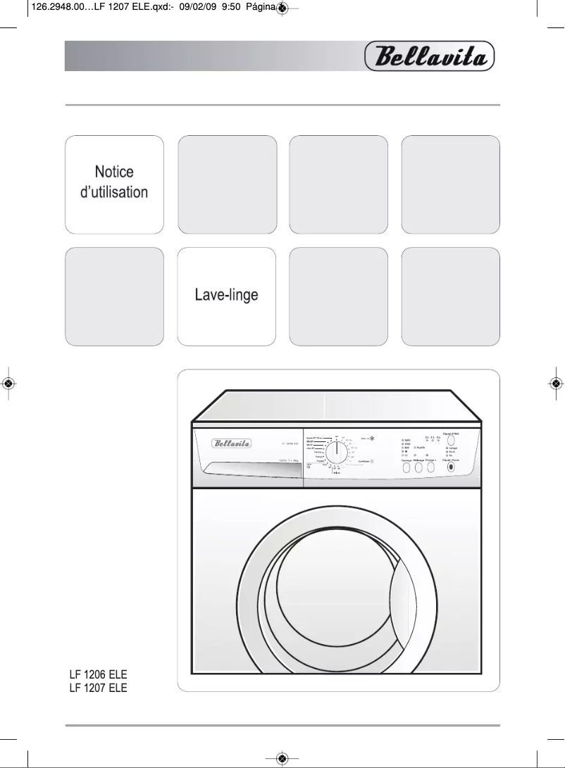 Page n°1 - Manuel utilisateur Bellavita LF 1207 ELE