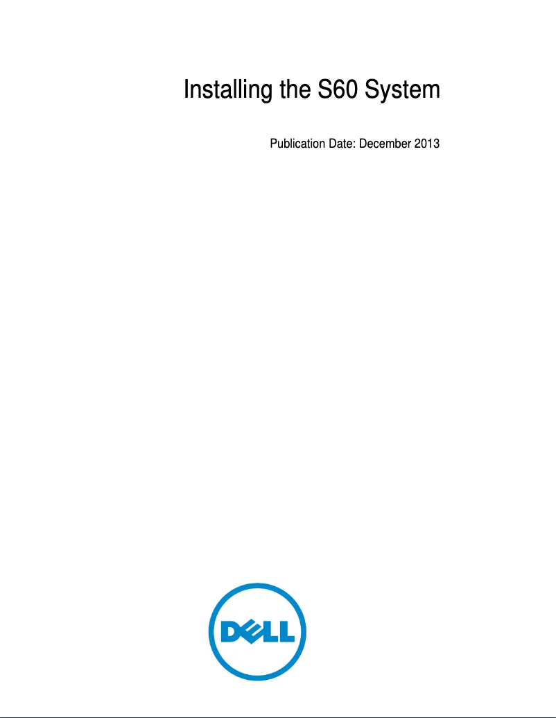 Page n°1 - Guide d'installation Dell Force10 S60-44T