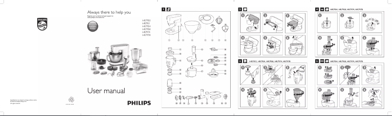 Page 1 de la notice Manuel utilisateur Philips Avance Collection HR7958
