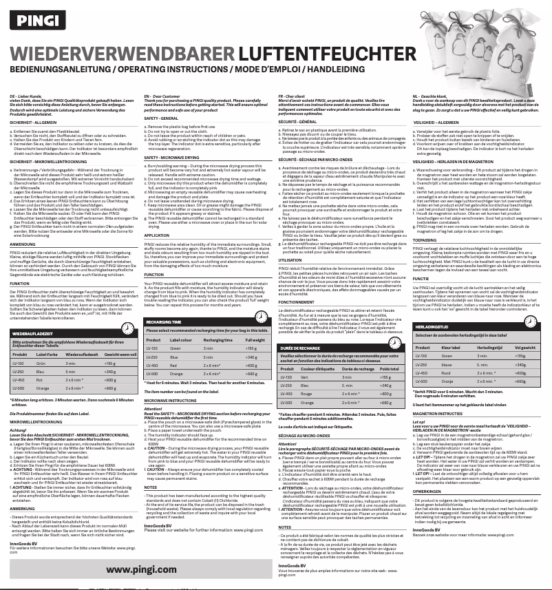 Image de la première page du manuel de l'appareil LV-450