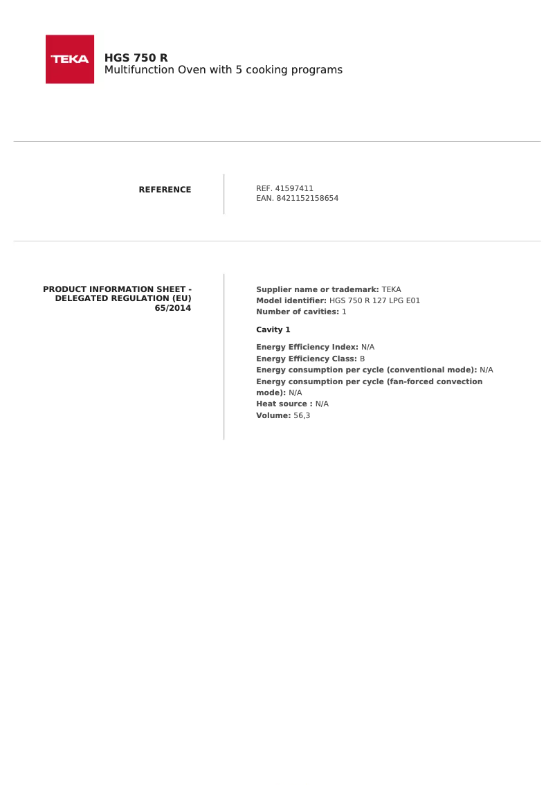 Image de la première page du manuel de l'appareil HGS 750 R