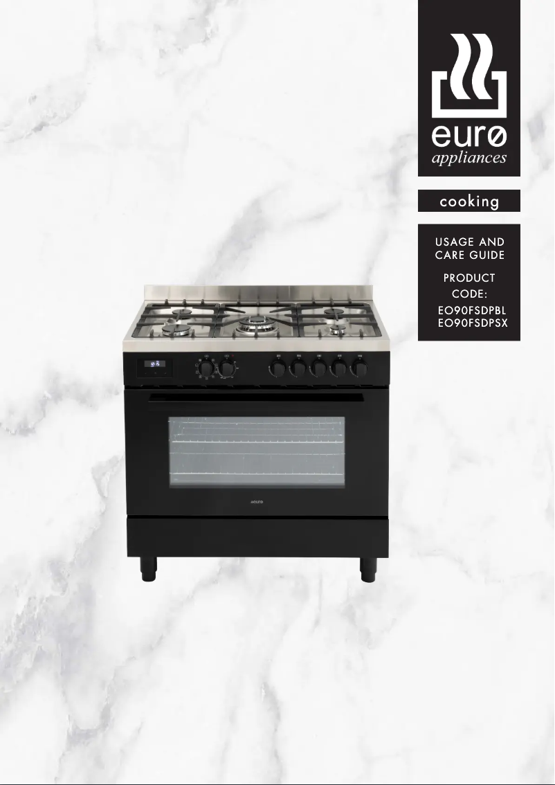 Page n°1 - Manuel utilisateur Euro Appliances EO90FSDPBL