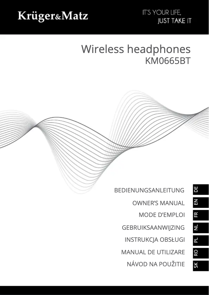Page 1 de la notice Manuel utilisateur Krüger&Matz KM0665BT