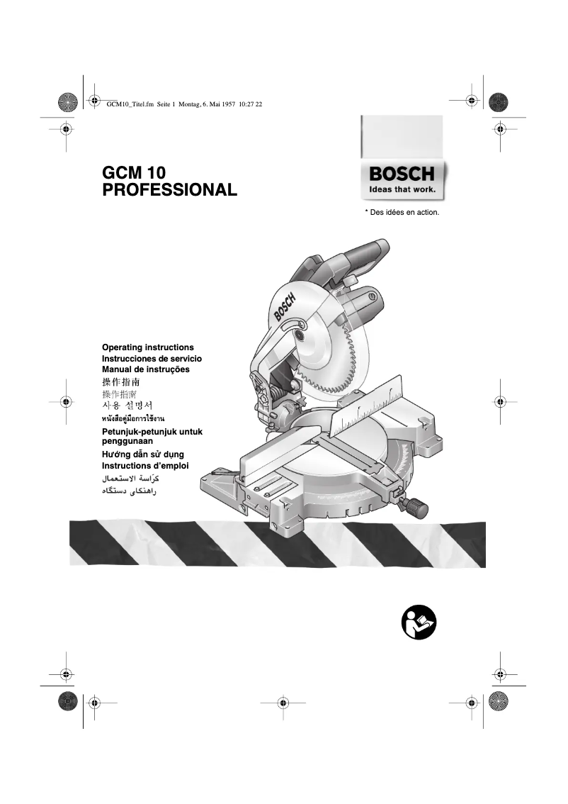 Image de la première page du manuel de l'appareil GCM 10 Professional