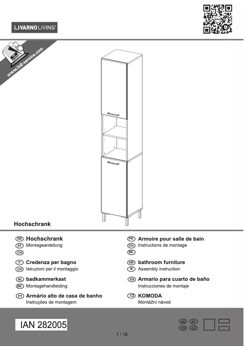 Page 1 de la notice Manuel utilisateur Livarno Lux IAN 272673