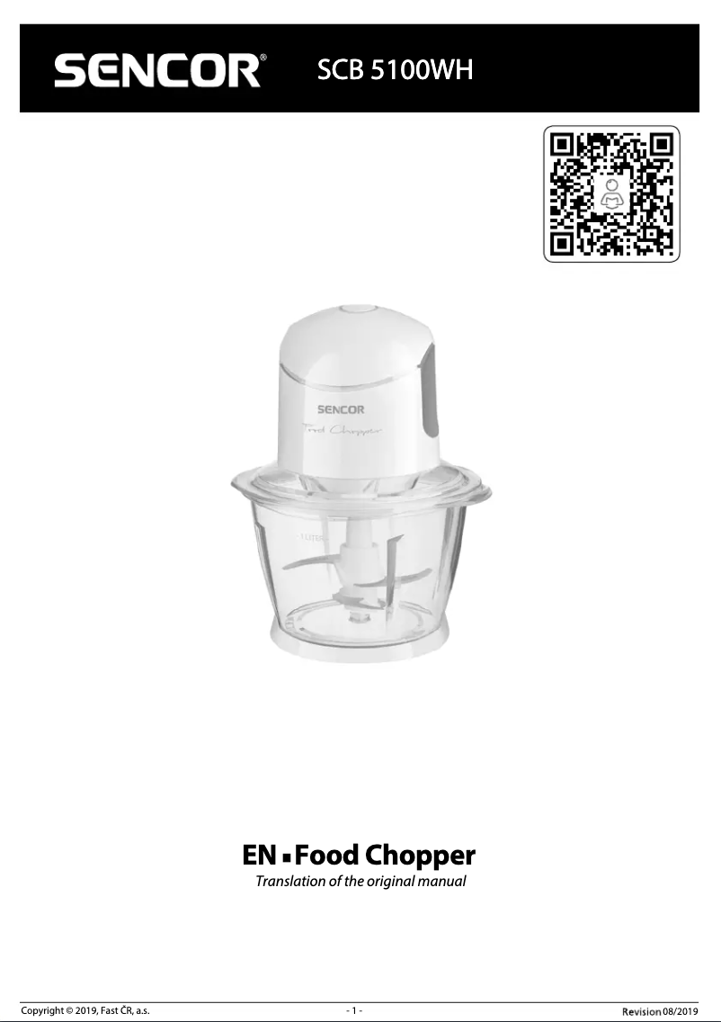 Page 1 de la notice Manuel utilisateur Sencor SCB 5100WH