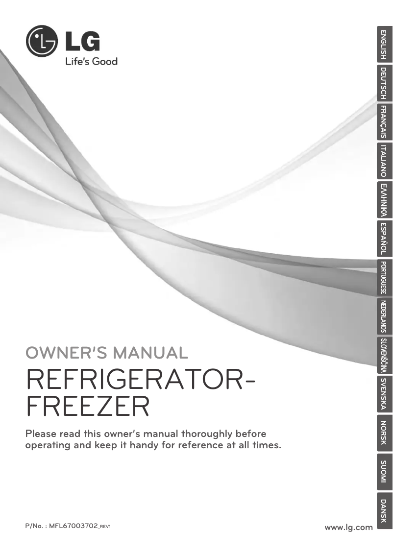 Page 1 de la notice Manuel utilisateur LG GB5240SWCZ