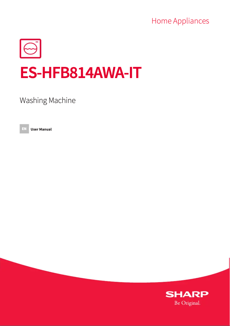 Page n°1 - Manuel utilisateur Sharp ES-HFB814AWA-IT