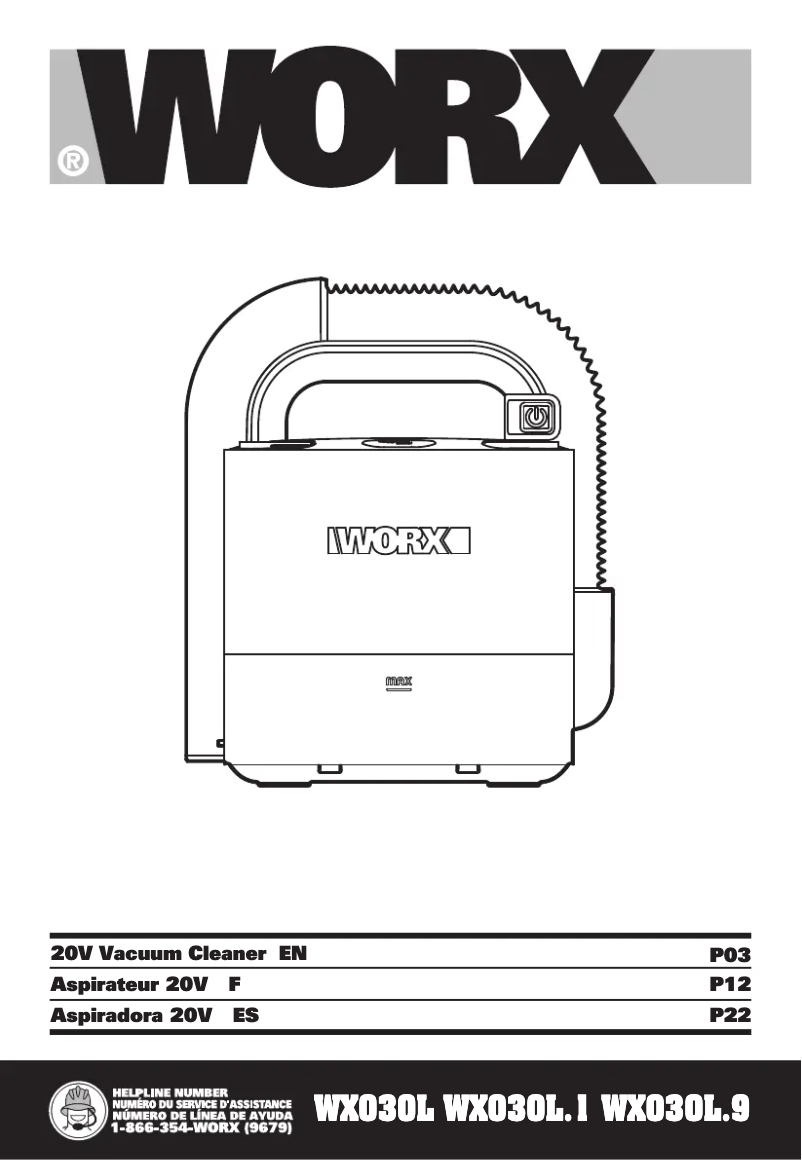 Page n°1 - Manuel utilisateur Worx WX030L.9