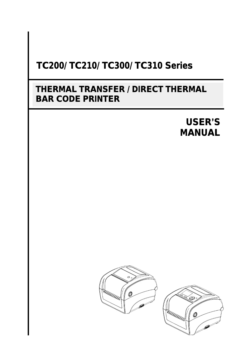 Page n°1 - Manuel utilisateur TSC TC300