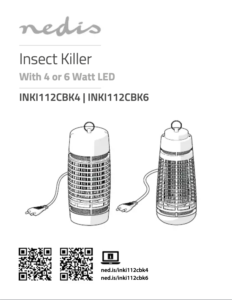 Page 1 de la notice Manuel utilisateur Nedis INKI112CBK4