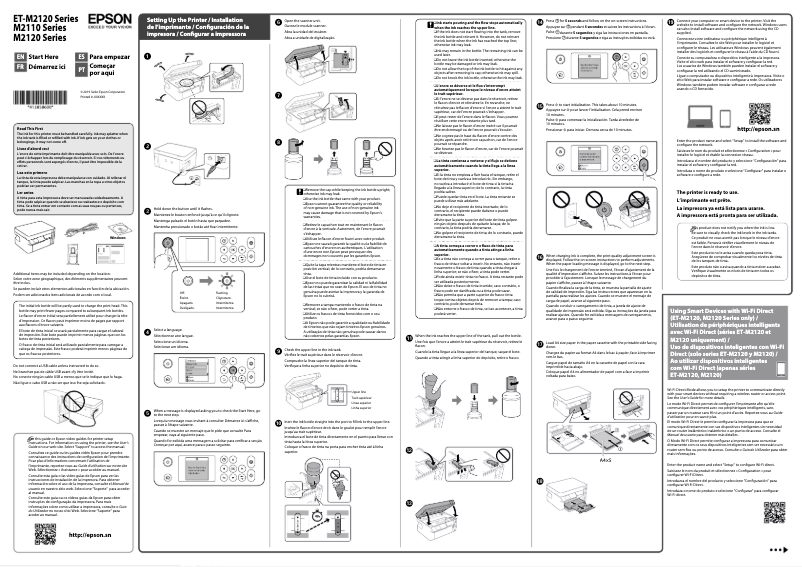 Page n°1 - Guide d'installation Epson EcoTank M2110