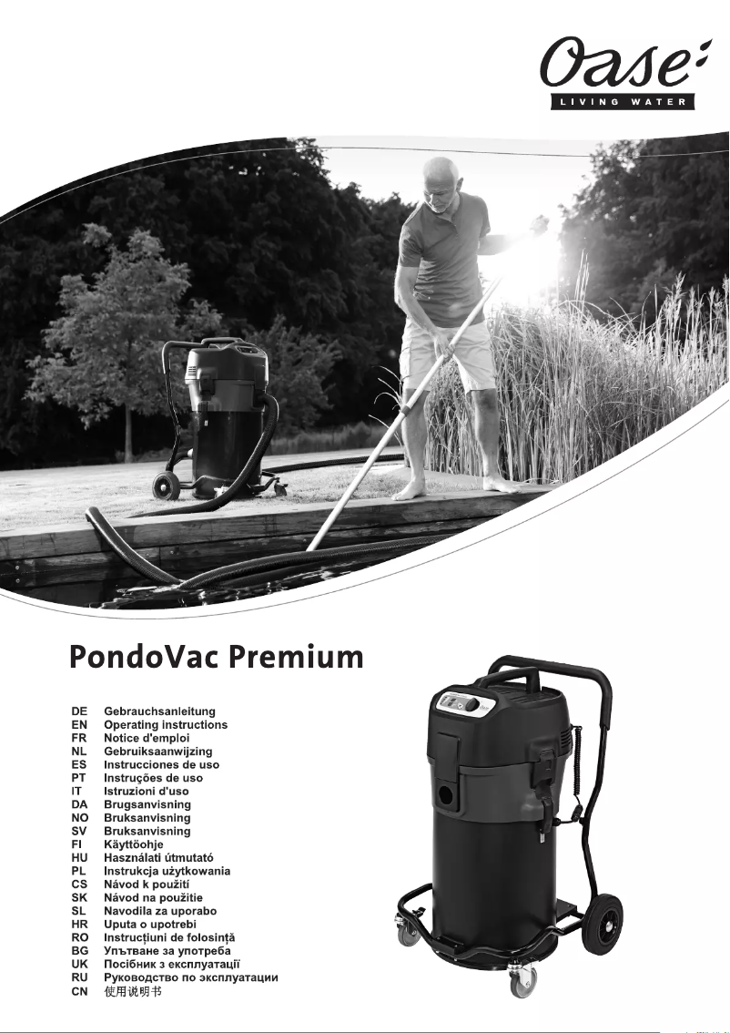 Page n°1 - Manuel utilisateur Oase PondoVac Premium