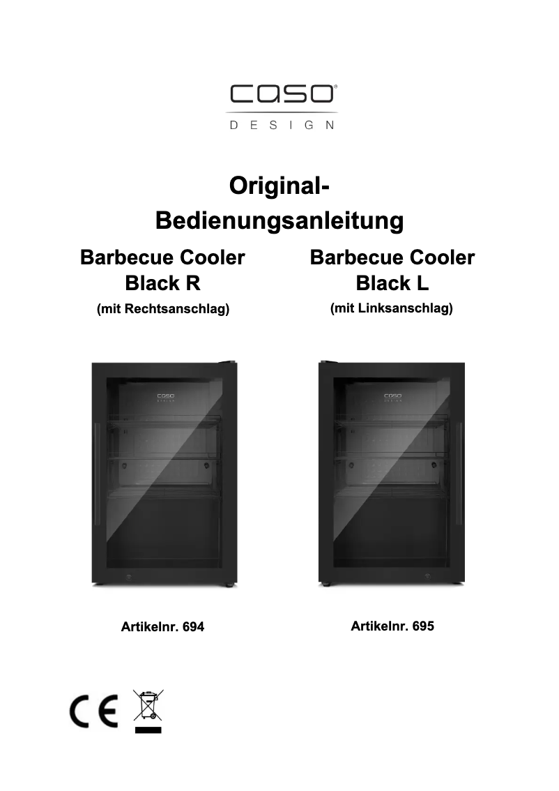 Image de la première page du manuel de l'appareil Barbecue Cooler Black R