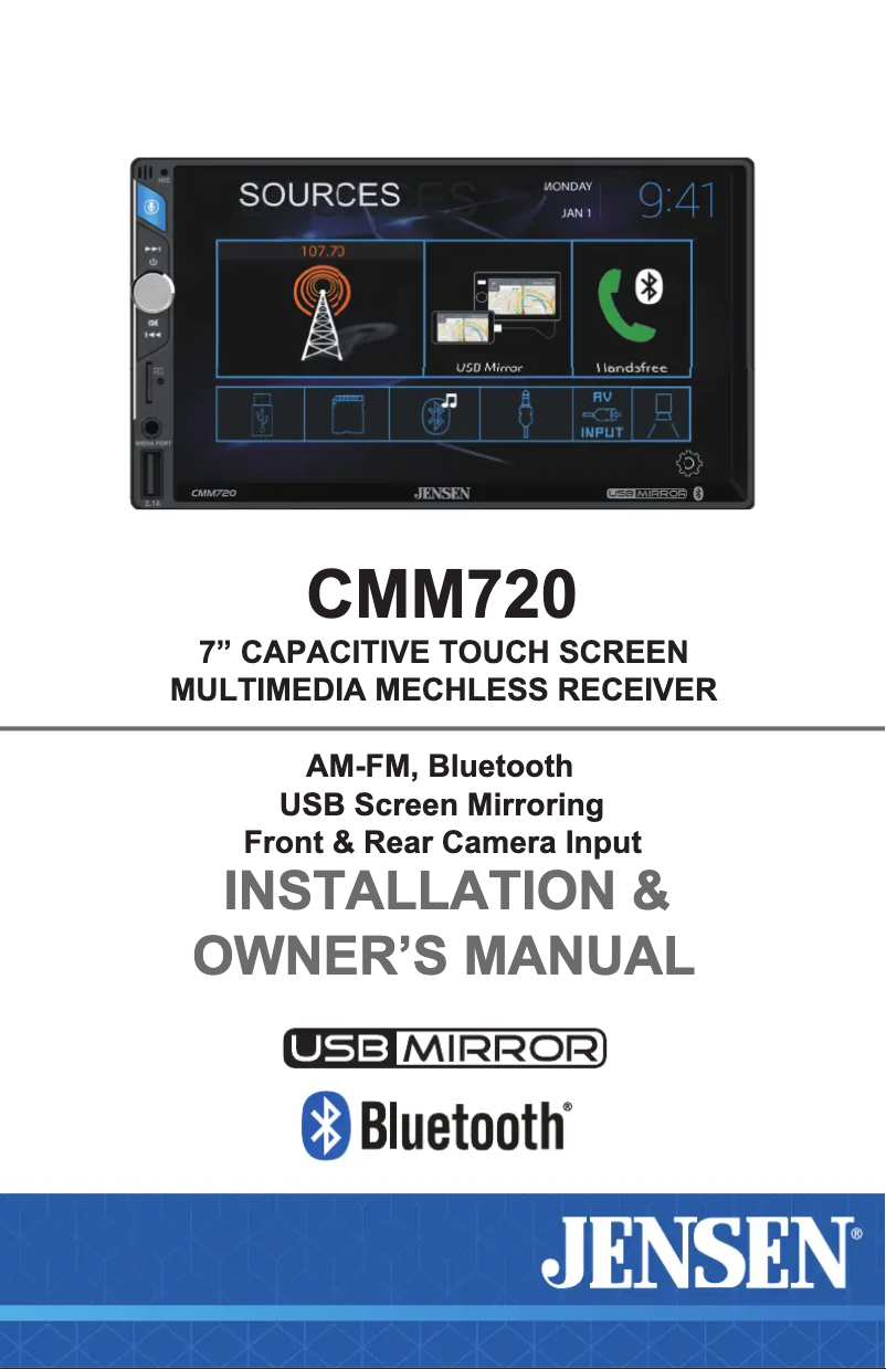 Image de la première page du manuel de l'appareil CMM720