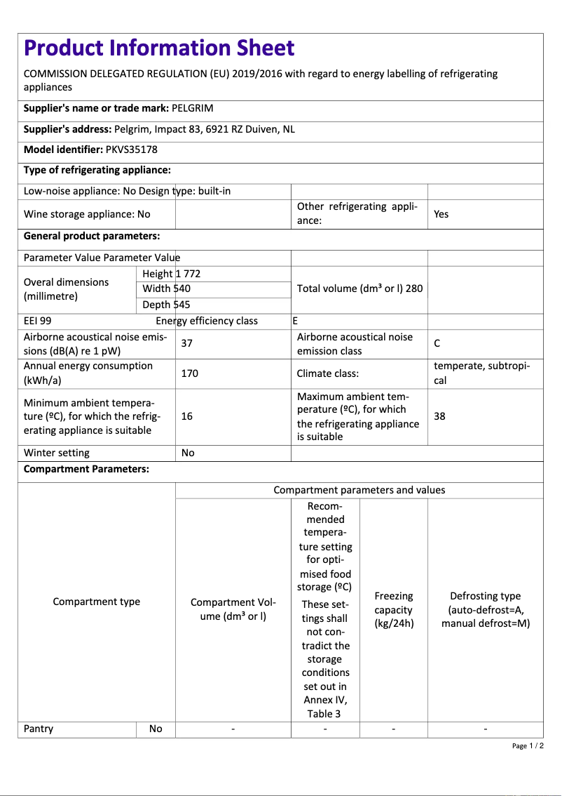 Image de la première page du manuel de l'appareil PKVS35178