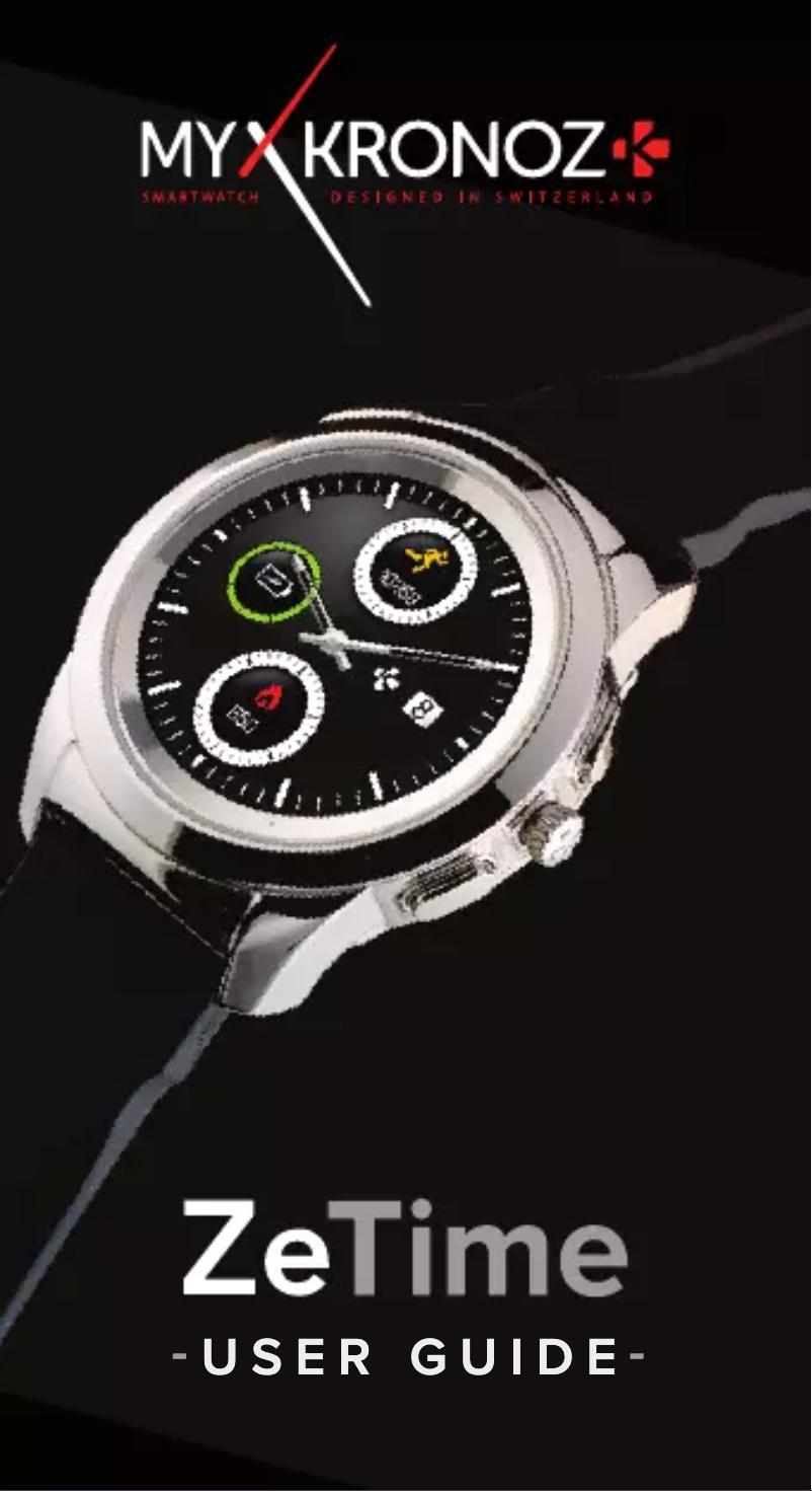 Page n°1 - Manuel utilisateur MyKronoz ZeTime Regular Original