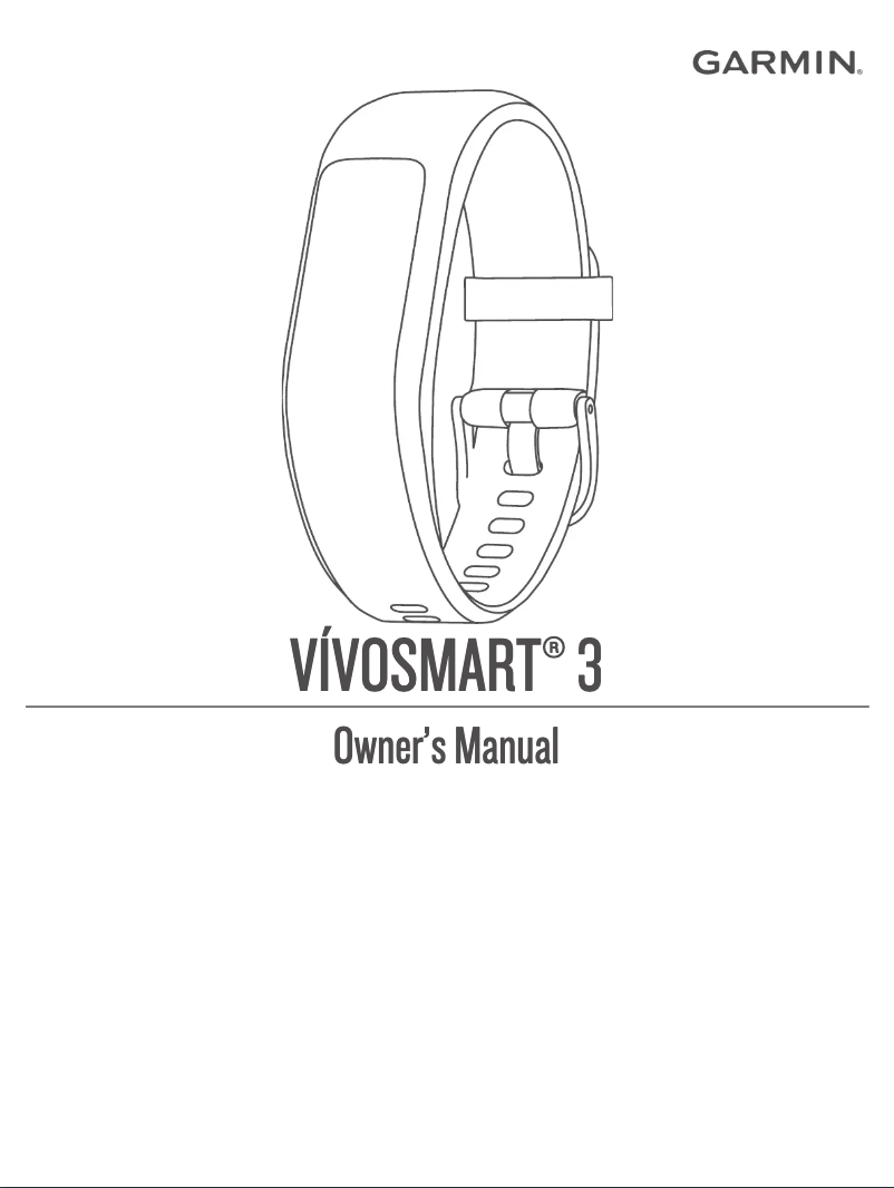 Image de la première page du manuel de l'appareil Vivosmart 3 HR