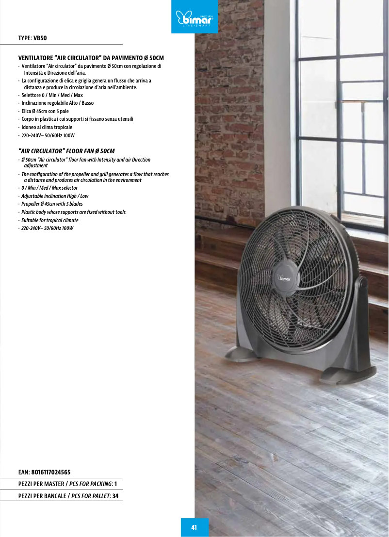 Image de la première page du manuel de l'appareil VB50