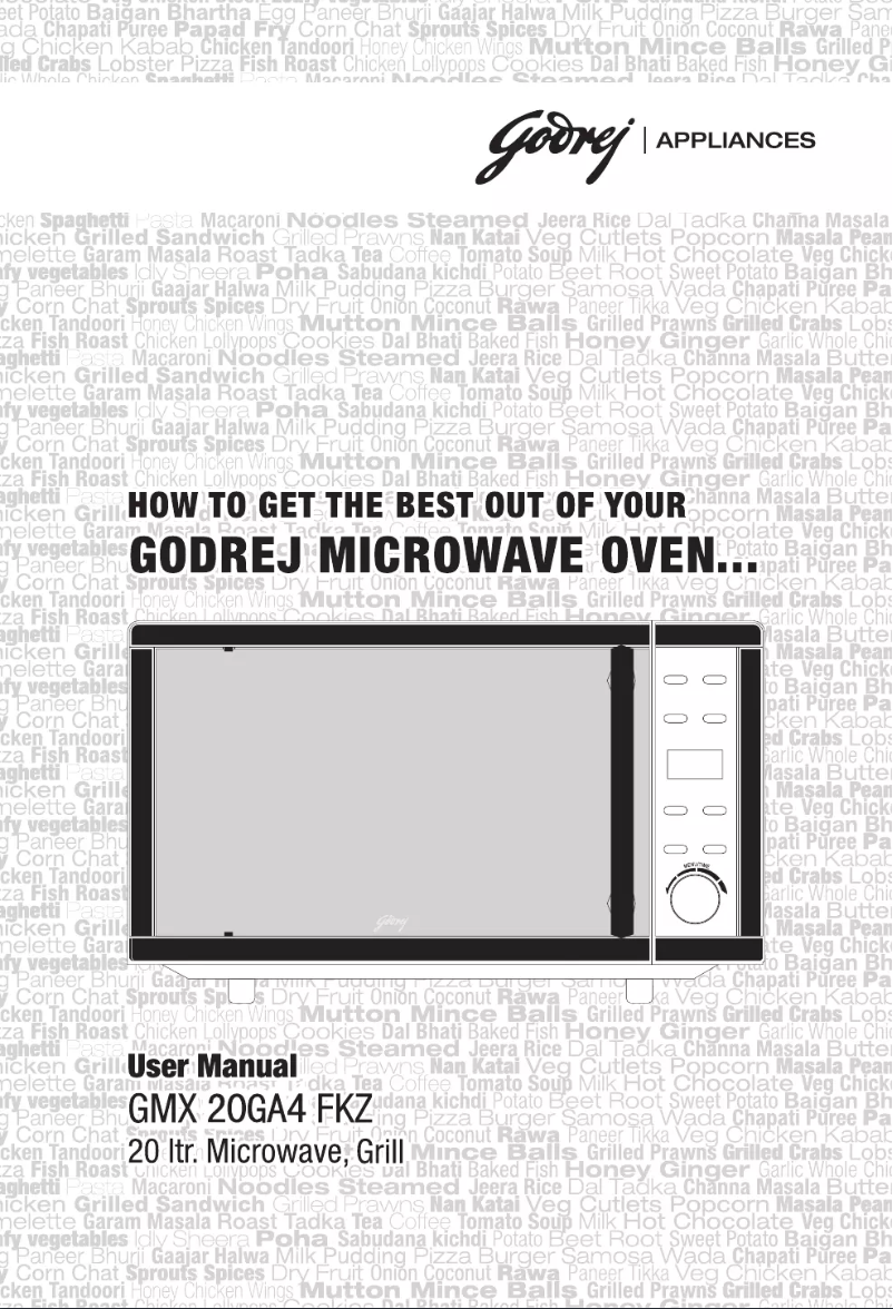 Page 1 de la notice Manuel utilisateur Godrej GMX 20GA4 FKZ