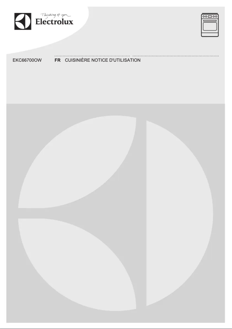 Image de la première page du manuel de l'appareil EKC66700OW