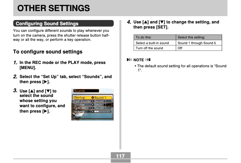 Image de la première page du manuel de l'appareil Exilim EX-Z4U