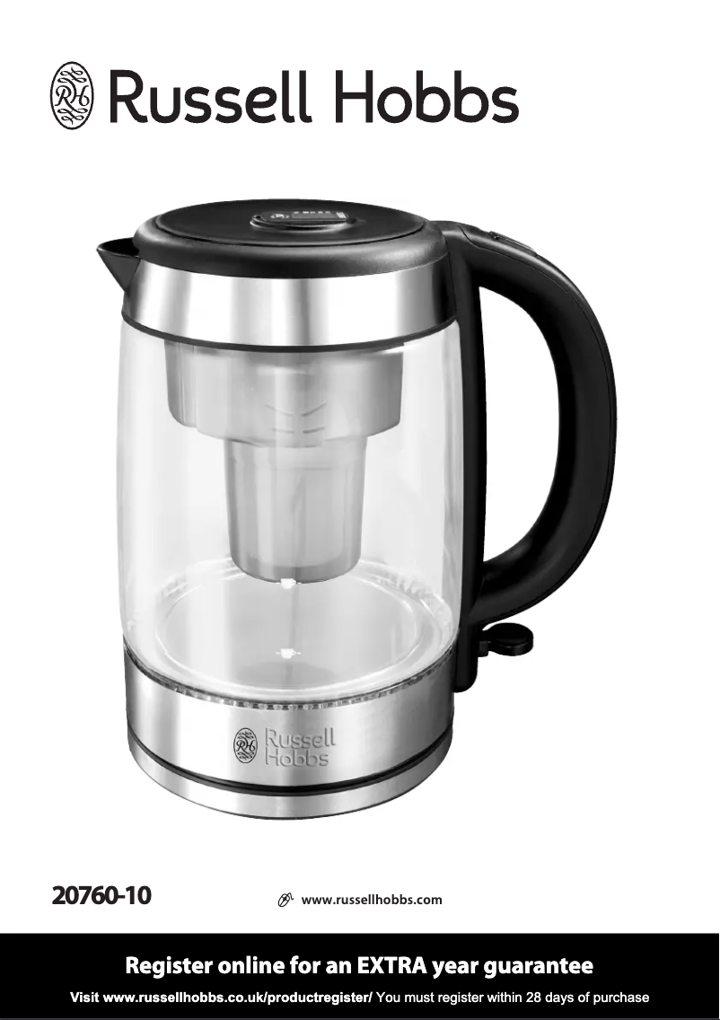 Page 1 de la notice Manuel utilisateur Russell Hobbs Brita 20760