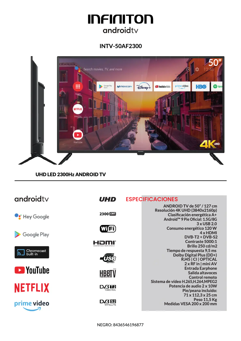 Page n°1 - Brochure Infiniton INTV-50AF2300