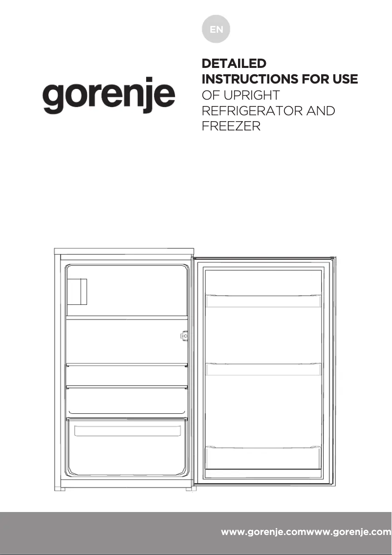 Page n°1 - Manuel utilisateur Gorenje RBI4092P1