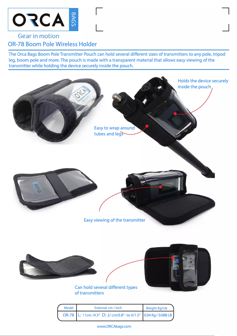 Image de la première page du manuel de l'appareil OR-78