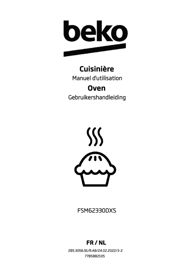 Page n°1 - Manuel utilisateur Beko FSM 62330 DXS