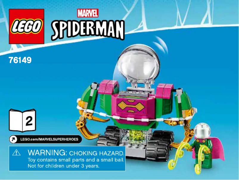 Image de la première page du manuel de l'appareil Marvel Spiderman 76149